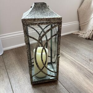 Partylite Antique Silver Candle Lantern